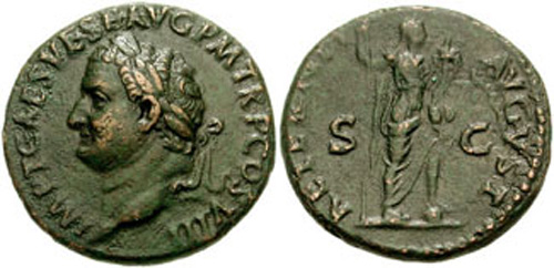 titus roman coin as